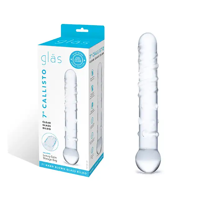 Glass - Callisto Clear Glass Dildo. Minimalistyczny elegancki design, maksymalna przyjemność. 