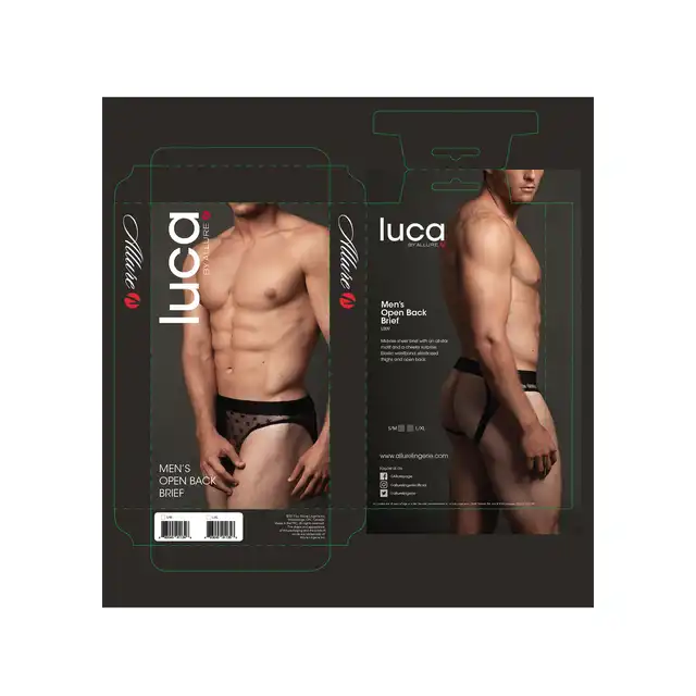 Luca - Men's Open Back Brief. 