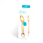 Honey Glass Dildo 7". Szklane Dildo w Kolorze Miodowym