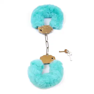Kajdanki Fetish Boss Series- Furry Cuffs Blue