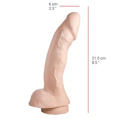 Dildorama - 515 Line 10,5" Flesh. Realistyczne dildo 6 cm średnicy!