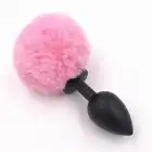 Power Escorts - Bunny Plug With Pink Tail S. Słodki i uroczy plug analny z różowym pomponem, jak dla króliczka! Rozmiar S.