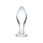Glas- Classic Butt Plug, szklana zatyczka analna 10,2 cm 