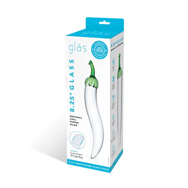 Glas - Naturals Chili Pepper Glass Dildo. Design zapożyczony z natury by dodać pikanterii wspólnym igraszkom. 