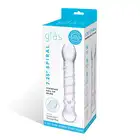 Glas- szklane dildo z wypustkami 18,5 cm 