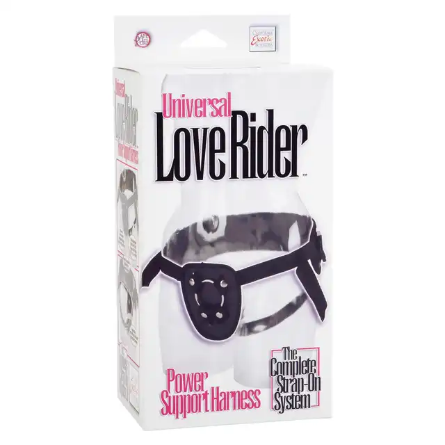 California Exotic Novelties - Universal Love Rider. Czarna uprząż do strapona.