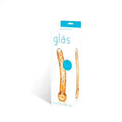 Glas-Didlo 7,5'' Orange. Pomarańczowe Szklane Dildo