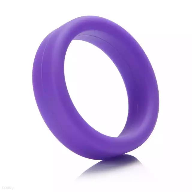 Tantus - Super Soft C-ring Purple. Super elastyczny ring erekcyjny przedłużający orgazm aż do 45 sekund!