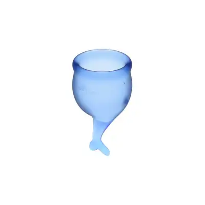 SATISFYER FEEL SECURE MENSTRUAL CUP BLUE