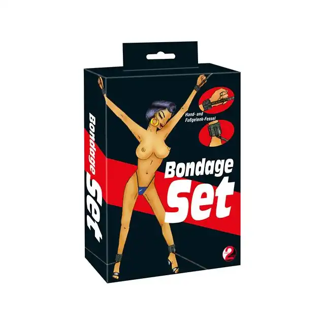You2Toys - Bondage Set. 4-częściowy zestaw z pasami do zniewalania odporny na rozdarcia 