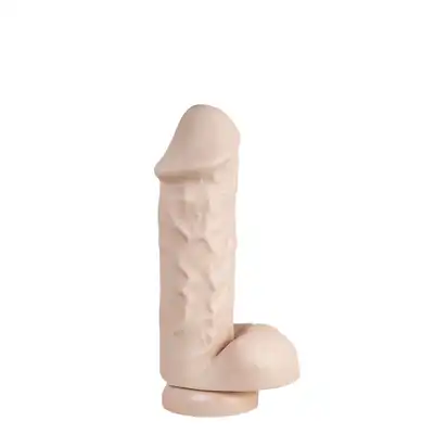 Dildorama - 515 Line 8" Flesh. Cieliste dildo z przyssawką 20,5 cm długości.