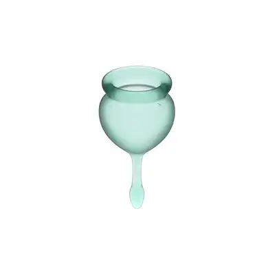 SATISFYER FEEL GOOD MENSTRUAL CUP GREEN