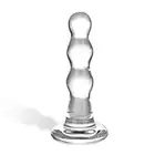 Glas- Triple Play Beaded Glass Butt Plug szklane dildo 10 cm