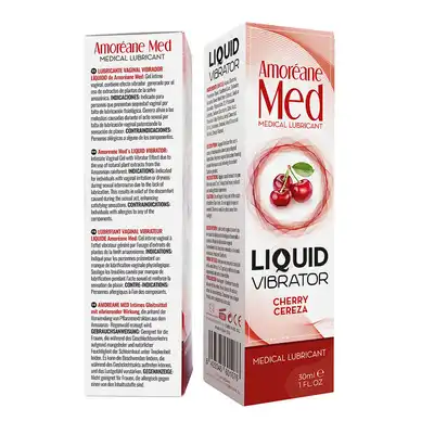 Żel/sprej-Liquid Vibrator Cherry 30ml.