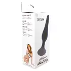 Boss Series - Anal Plug Black S. Wtyczka analna czarna, 100% bezpieczny silikon medyczny