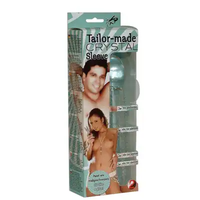 You2Toys - Tailor Made Crystal. Transparentna nakładka na penisa z ekstra wypustkami 