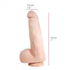 Dildorama - 515 Line 9" Flesh . Realistyczne cieliste dildo. Średnica 5,8 cm