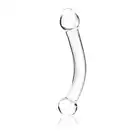 Glass Dildo Curved 7''. Szklane Zakrzywione Dildo do Stymulacji Punktu G