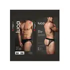 Luca - Men's Open Back Brief. Koronkowe zmysłowe męskie majtki z odkrytymi pośladkami. 