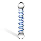 Glas- Spiral dildo, spiralne szklane dildo 16,5 cm 