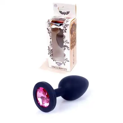 Boss of Toys - Juwellery Plug S. Ekskluzywny ozdobny plug analny z anatomicznym kształtem, który ułatwia aplikację, z różowym diamentem.
