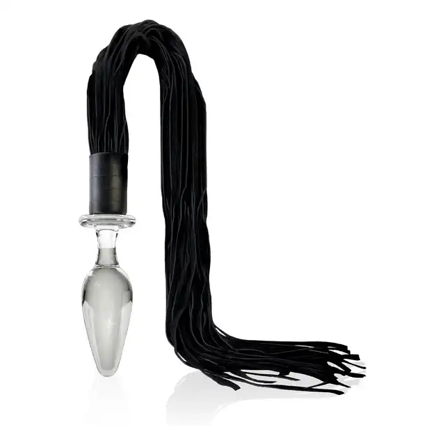 Plug-ICICLES NO 49. Szklany Korek Analny z Ogonem.