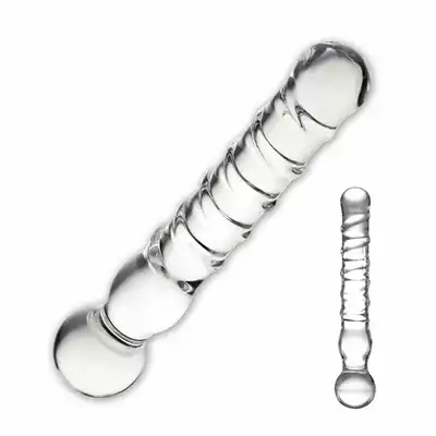Glas - Joystick szklane dildo 20 cm 