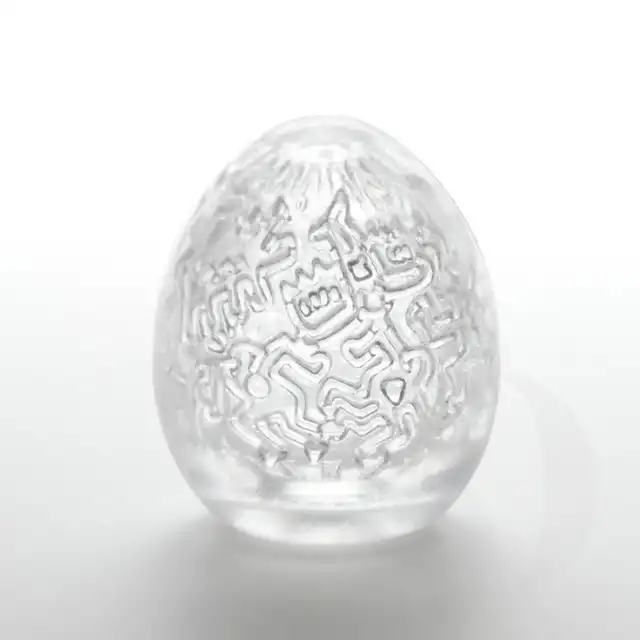Tenga - Keith Haring Egg Party. Elastyczne jajko-niespodzianka dla mężczyzn. Bestseller wśród masturbatorów Tenga. 