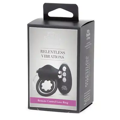 50 Shades Of Grey Relentless Vibrations. Ring Erekcyjny z Wibracją sterowany Pilotem.