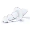 Glas - Titus. Szklany stopniowany dwustronny  korek analny. Bardzo atrakcyjna stymulacyjnie konstrukcja. 11,5 cm