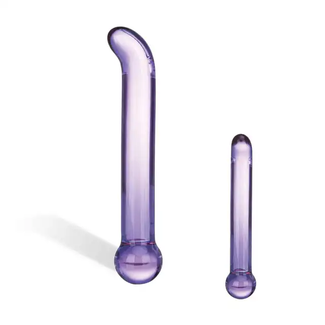 Purple Glass Dildo 6,75''.  Fioletowe Szklane Dildo do Stymulacji Punktu G