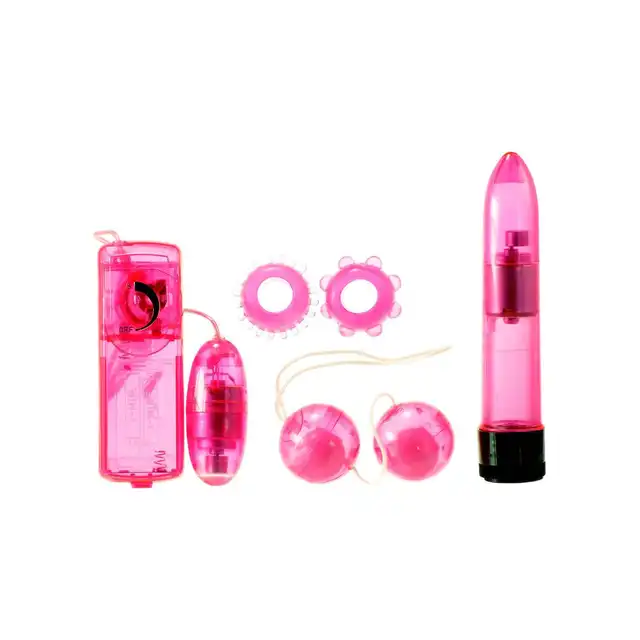 Kinx - Classic Crystal Couples Kit. Świetny zestaw dla par, które chcą urozmaicić wspólną zabawę. Wibrator, kulki, pierścienie i nie tylko!
