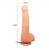 Bonny - Wibrujące dildo z przyssawką. Sterowane pilotem. Najwyższej jakości materiał. 
