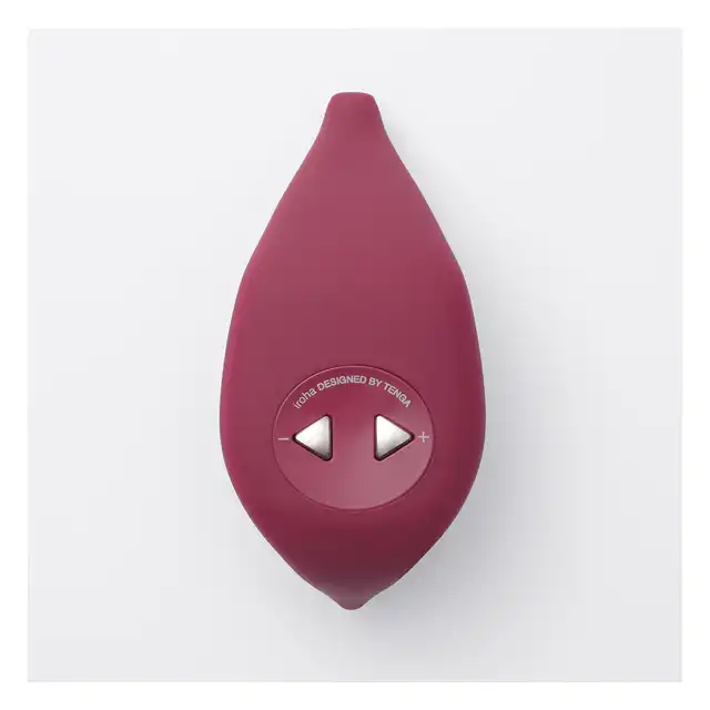 Iroha - Tori Clitorial Vibrator Dark Red. Ciemnoczerwony designerski, silny wibrator, który zmieści się w Twojej ręce.  