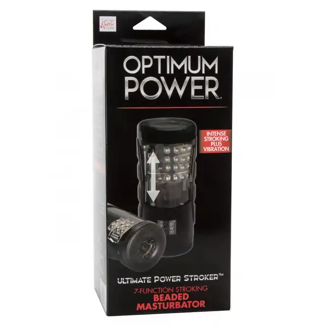 Calexotics - Ultimate Power Stroker. Niesamowity rotacyjny masturbator. 7 programów, 4 rzędy wirujących kuleczek. 
