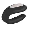 Satisfyer - Partner Vibrator. Ultra nowoczesny czarny wibrator dla par. Sterowany aplikacją. Nowość! 