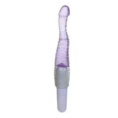 Baile - Jelly Vibrator Purple. Uroczy i słodki żelowy wibrator ze specjalnymi wypustkami! 