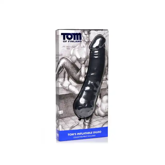 Tom of Finland - Toms Inflatable XL Dildo. Wielkie dmuchane dildo z przyjemnego w dotyku materiału. 