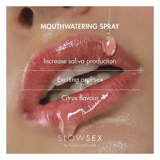 Slow Sex - Mouthwatering Spray 13 ml. Cytrusowy spray nawilżający usta. 