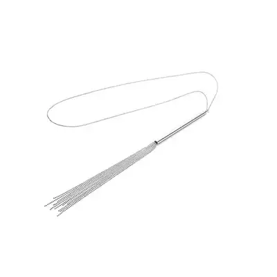 Bijoux Indiscrets - Magnifique Whip Necklace Silver. Srebrny naszyjnik bicz do chłosty. Luksusowa kolekcja. 