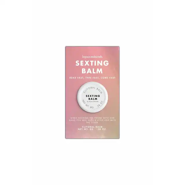 Bijoux Indiscrets - Sexting Balm. Nowoczesny zapachowy balsam do łechtaczki z efektem rozgrzewającym. 