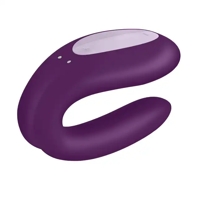 Satisfyer - Partner Vibrator. Ultra nowoczesny fioletowy wibrator dla par. Sterowany aplikacją. Nowość! 