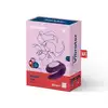 Satisfyer - Partner Vibrator. Ultra nowoczesny fioletowy wibrator dla par. Sterowany aplikacją. Nowość! 