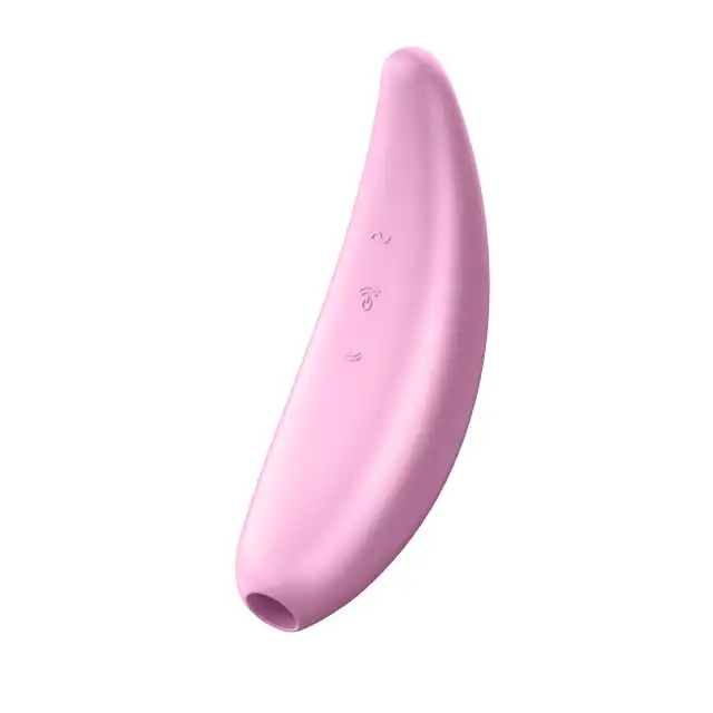 Satisfyer - Curvy 3+. Niezwykły, wibrujący stymulator z aplikacją na telefon! Wibracje w rytmie ulubionej muzyki. 