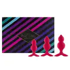 FeelzToys - Bibi Twin. Zestaw - 3 różowe zatyczki analne. Dla początkujących i zaawansowanych.