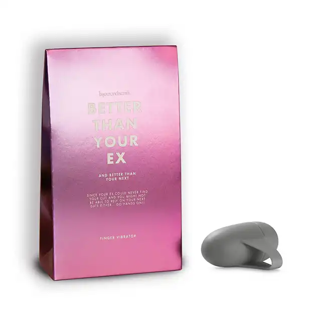 Bijoux Indescrets - Better than your ex. Finger Vibrator. Wibrator na palec, mega przyjemny w dotyku. 