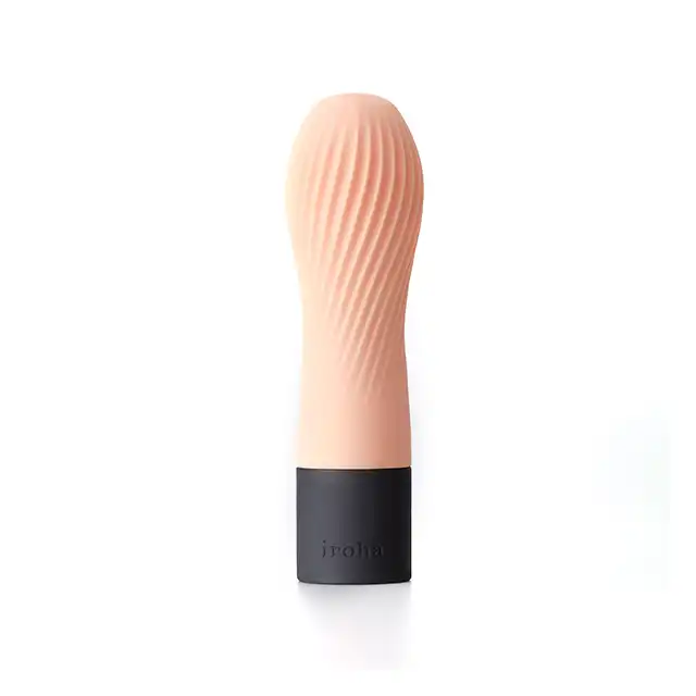Iroha - Zen Vibrator Hanacha. Designerski różowy wibrator z miękkiego jak pianka silikonu Soft-Touch! Ekskluzywna kolekcja. 