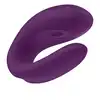 Satisfyer - Partner Vibrator. Ultra nowoczesny fioletowy wibrator dla par. Sterowany aplikacją. Nowość! 