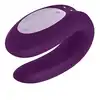 Satisfyer - Partner Vibrator. Ultra nowoczesny fioletowy wibrator dla par. Sterowany aplikacją. Nowość! 