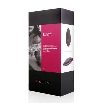 B Swish - BSoft . Zmysłowy i słodki masażer. Wodoodporny, silny i dyskretny. 